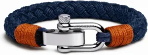 Elegatto Pelagus Premium Rope Bracelet for Men | Designed in California | High-Performance Cotton with Stainless Steel Shackle Closure | Mens Designer Bracelets