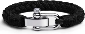Elegatto Pelagus Premium Rope Bracelet for Men | Designed in California | High-Performance Cotton with Stainless Steel Shackle Closure | Mens Designer Bracelets