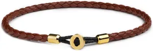 Elegatto Uno Premium Braided Leather Bracelet for Men | Full-Grain Leather with Sterling Silver Polished Stainless Steel Closure | Mens Designer Bracelets