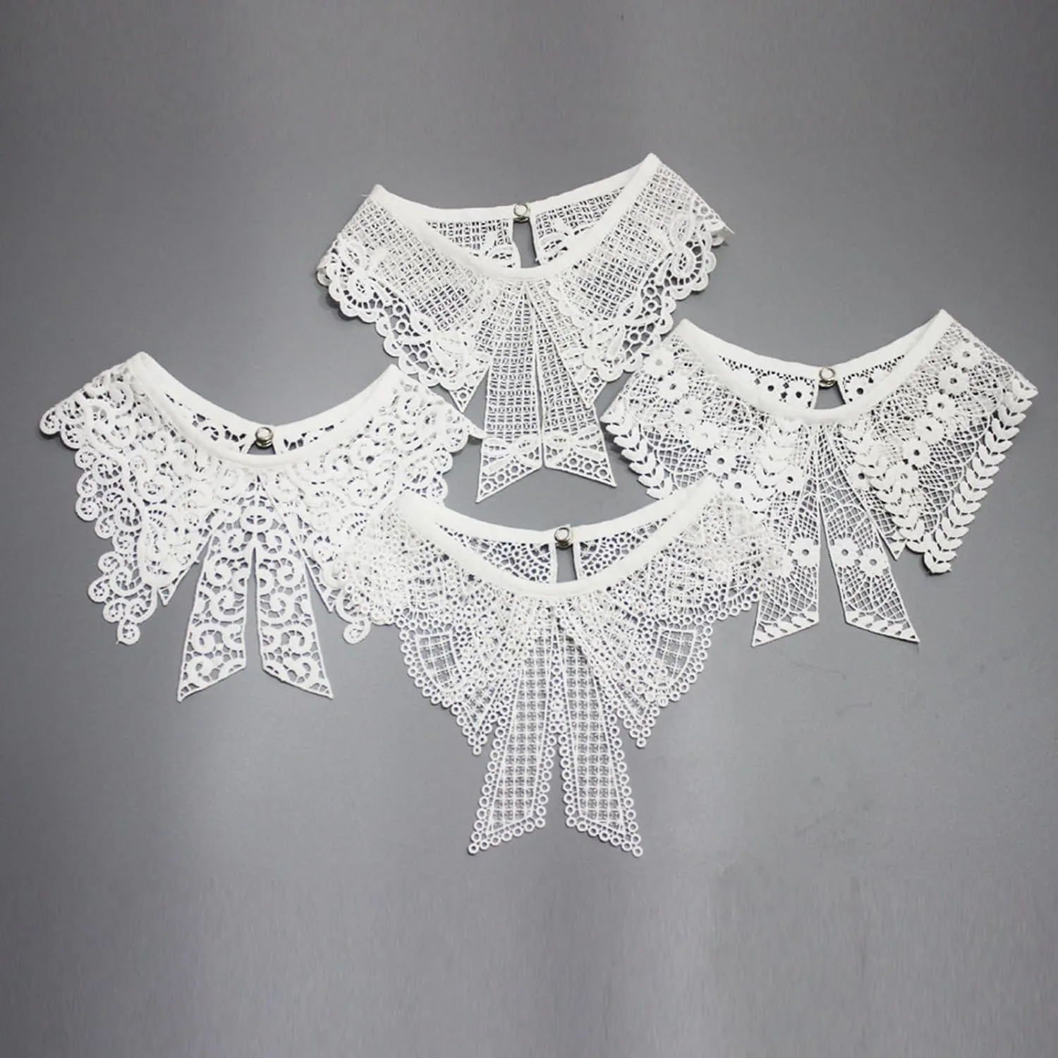Embroidered Lace Detachable Collar Versatile Lace Bowknot Bowtie Neckline Decoration Shawl Necklace For Women And Girls