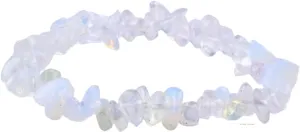 Erliway Crystals Stretch Bracelet Irregular Beads Stretch Bracelet Healing Crystals Chips Bracelet Natural Gemstone Bracelets for Women Jewelry Reiki Meditation