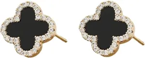 exquisite crown cuffs adorned with diamonds, four leaf flower earrings for women, cubic zirconia pentagonal star earrings, Thanksgiving birthday, and various holiday gifts