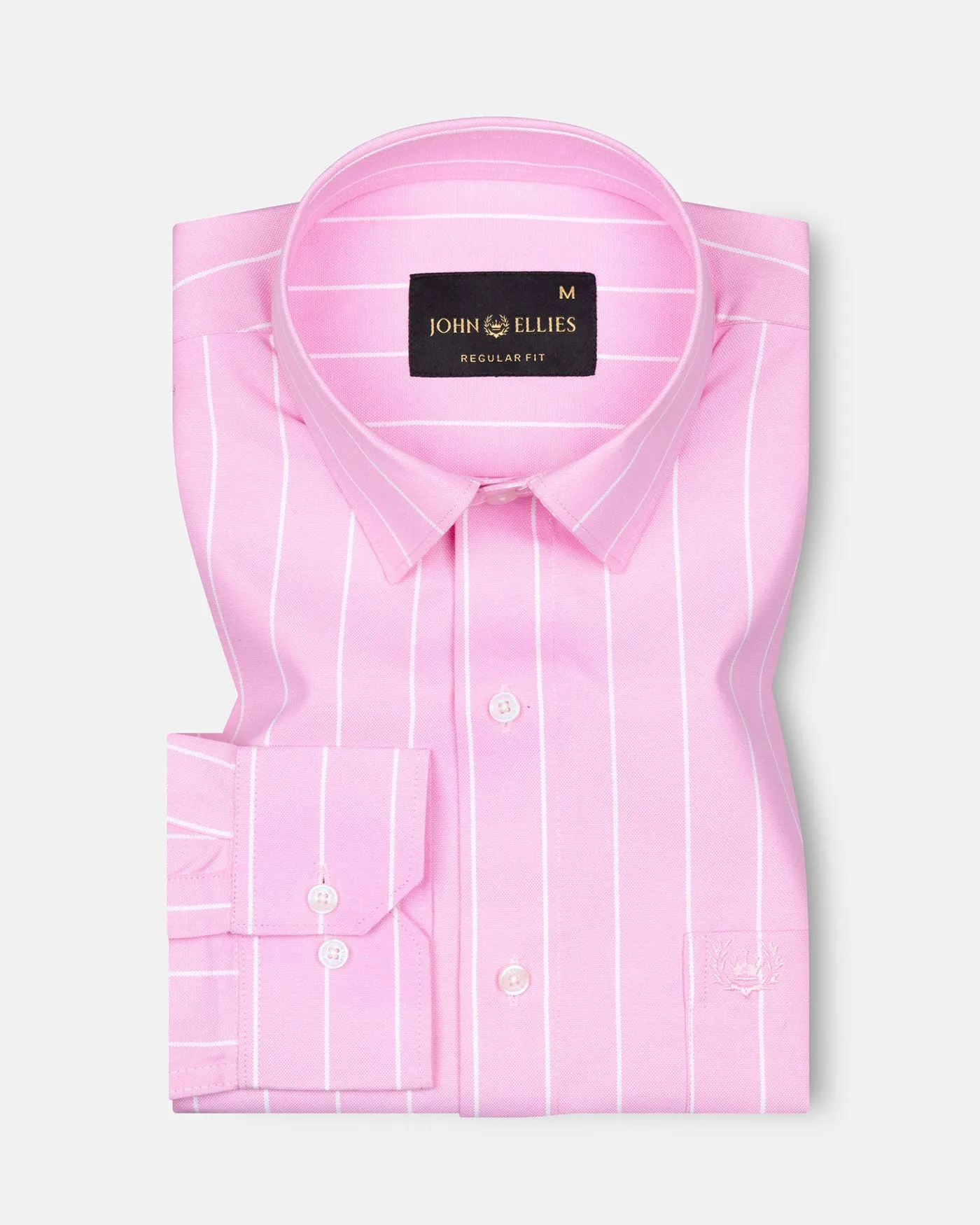 Fabroza Pink Stripe Oxford Cotton Shirt