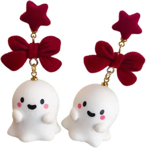 Fashionable Glowing In Dark Specters Earrings Unique Fashion Jewelry Accessory for Trendy Women Ladies Night Event