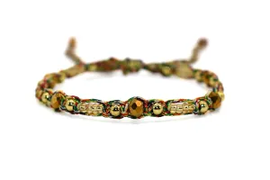 Friendship Bracelet - Golden Bracelet - Handmade Bracelet - Beaded Bracelet - Stylish Jewelry - Bracelet for All Ages - Adjustable