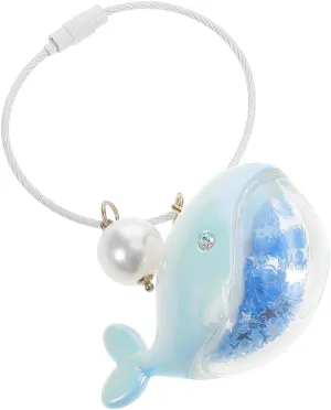 Gadpiparty Dolphin Keychain from Key Ring Ocean Themed Keychains Cute Whale Keychains Creative Pendants and Bag Ornaments Decorative Dolphin Whale Toy Accessory with Star Glitter