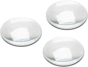 Glass Cabochons Dome Tiles, 10PCS 30mm, Thickness 7mm, Clear Round Flat Back Dome Cabochons Set for DIY Craft Photo Charms, Cameo Pendants, Rings, Necklace and Jewelry Making