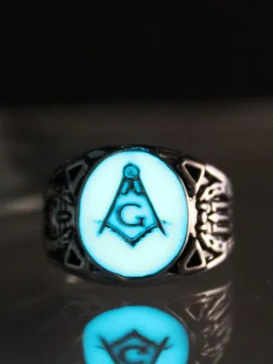 glow ring and Accepted Masons Ring men women Glowing Ring Luminous rings gift Glow In The Dark Jewelry 7Z11C (11)