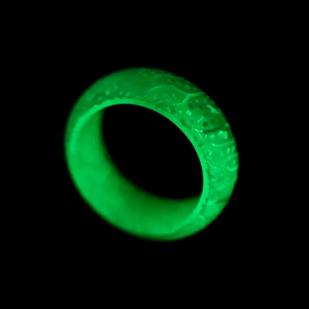 Glow Rings In The Dark Pink Green Blue Venus Orb Ring Rings For Women Men Trendy Resin Glow Ring Acrylic Aesthetic Rings For Women Cute