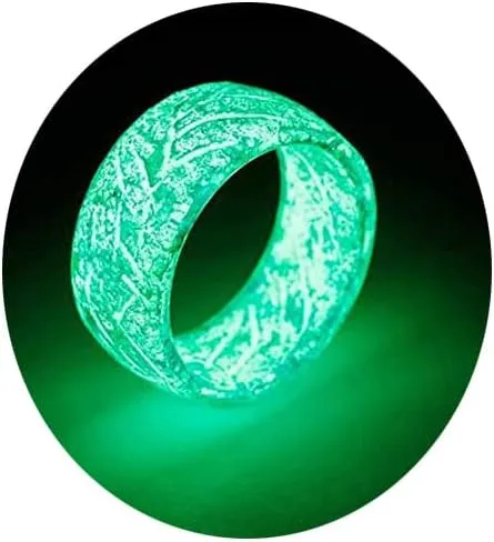 Glow Rings In The Dark Pink Green Blue Venus Orb Ring Rings For Women Men Trendy Resin Glow Ring Acrylic Aesthetic Rings For Women Cute