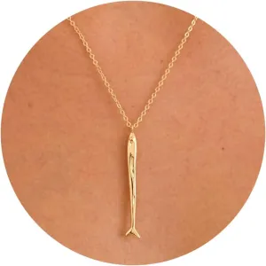 Gold Necklace for Women - 14K Gold Plated Dainty Star, Fish, Shell, Boot, Sun, Volleyball, Seashell Pendant Minimalist Jewelry for Her