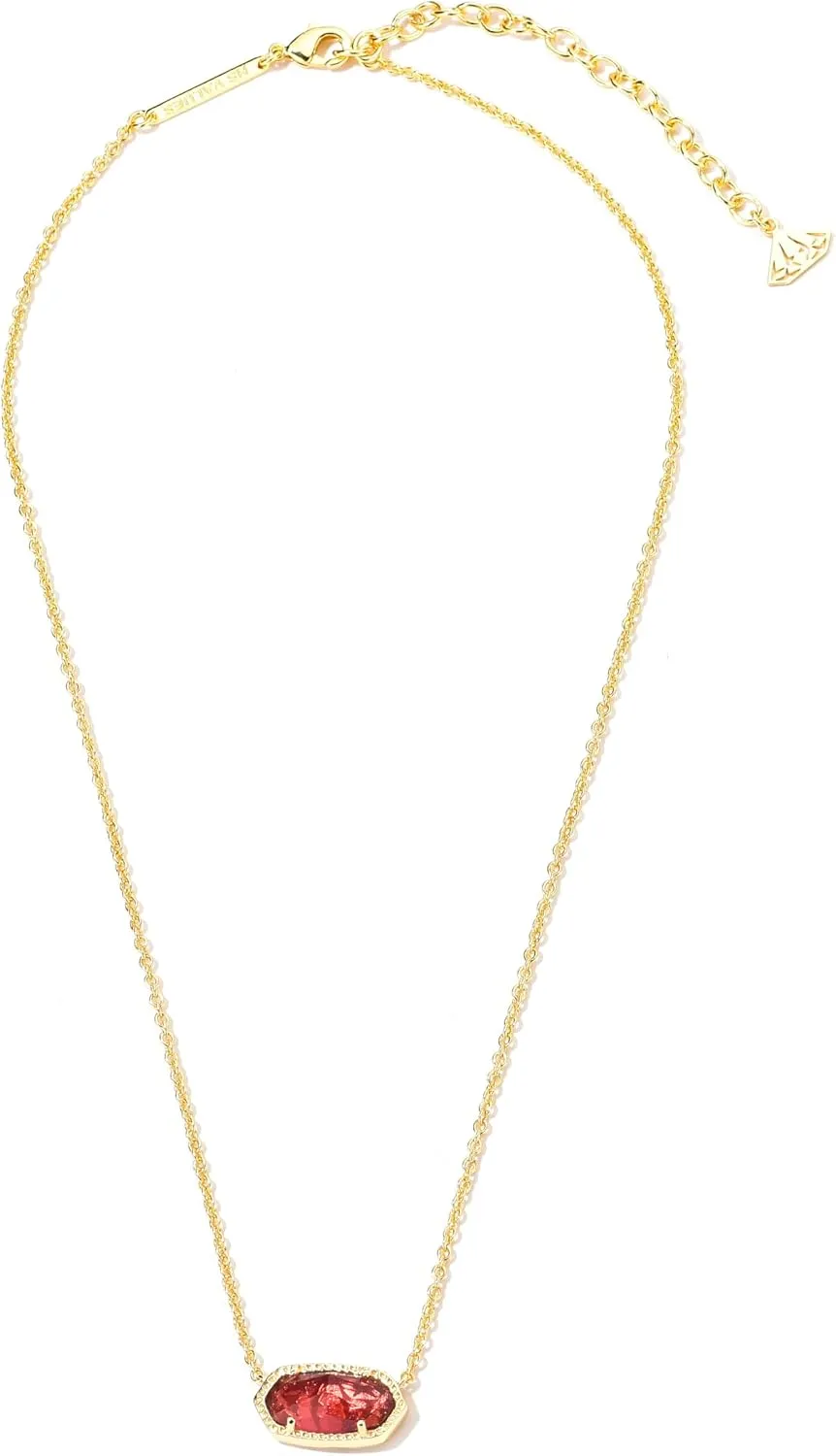 Gold Pendant Necklace - 14K Gold Plated Jewelry- Stylish Crystal Stone Necklace - Fashionable Pendant Necklace for Birthday, Wedding, Valentines and Everyday Jewelry For Women