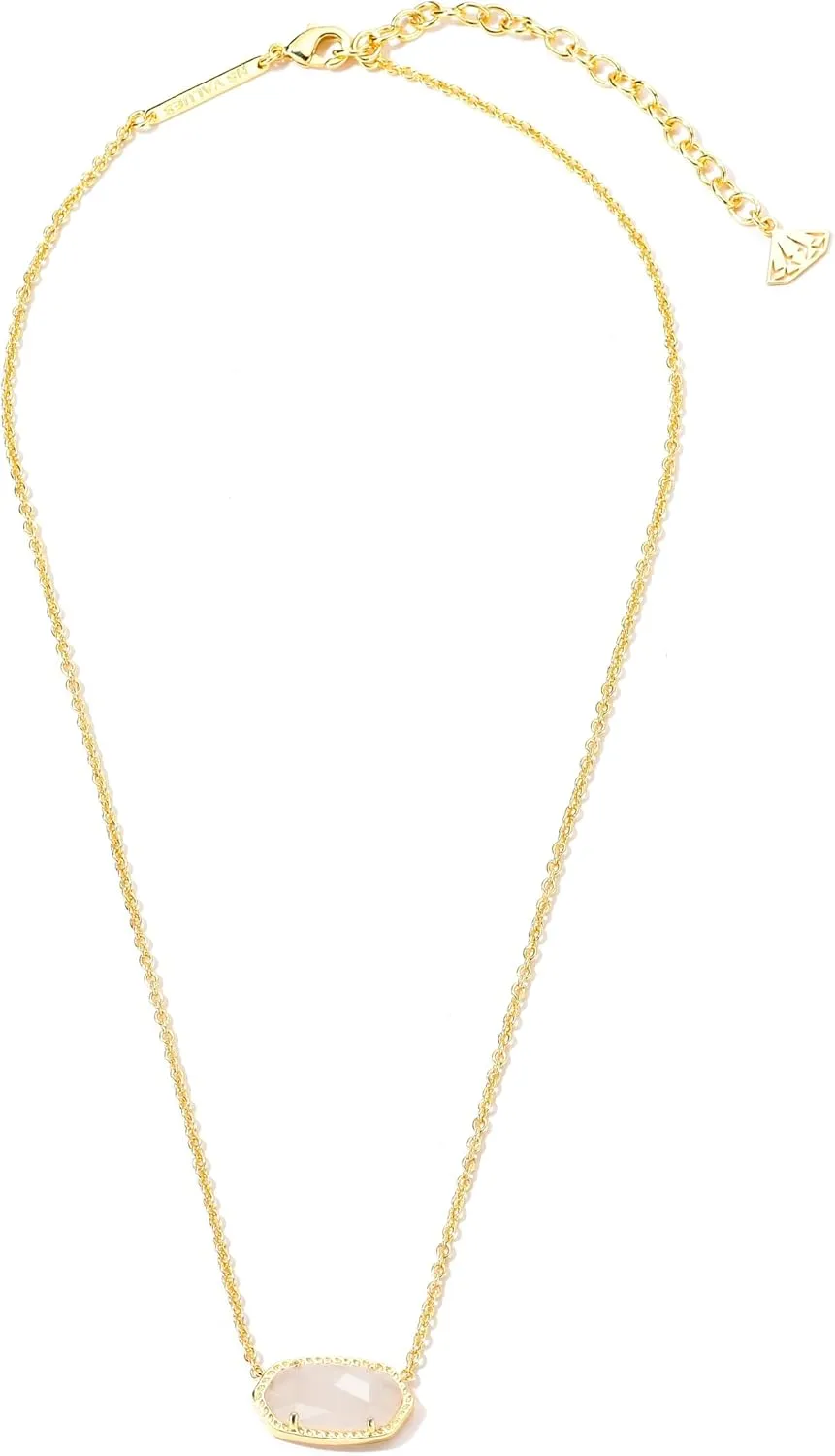 Gold Pendant Necklace - 14K Gold Plated Jewelry- Stylish Crystal Stone Necklace - Fashionable Pendant Necklace for Birthday, Wedding, Valentines and Everyday Jewelry For Women
