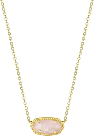 Gold Pendant Necklace - 14K Gold Plated Jewelry- Stylish Crystal Stone Necklace - Fashionable Pendant Necklace for Birthday, Wedding, Valentines and Everyday Jewelry For Women