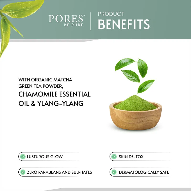 Green Tea Gel Face Scrub - With Chamomile & Ylang-Ylang - 100 mL