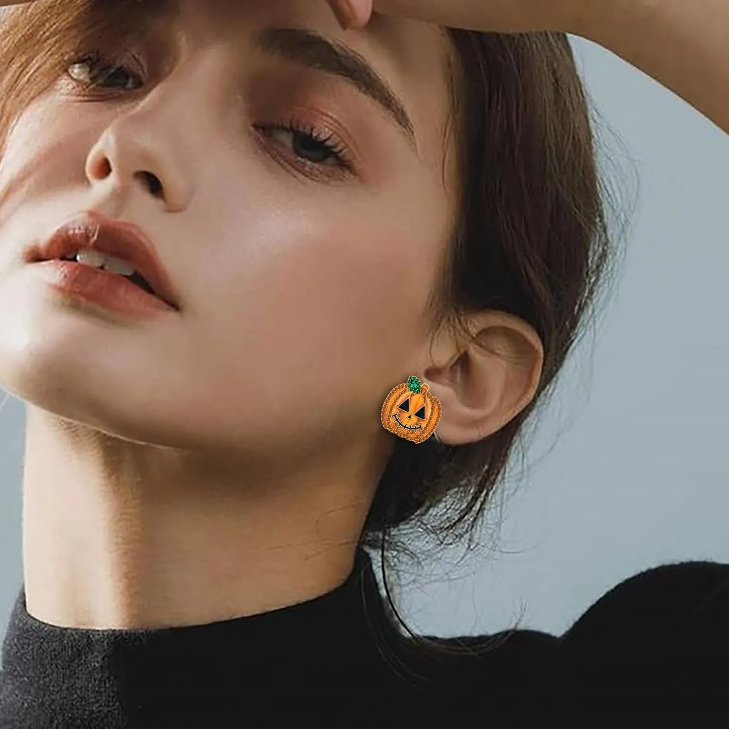 Halloween Earrings for Women Witch Hat Pumpkin Ghost Maple Skull Spider Earrings Holiday Festive Jewelry Present
