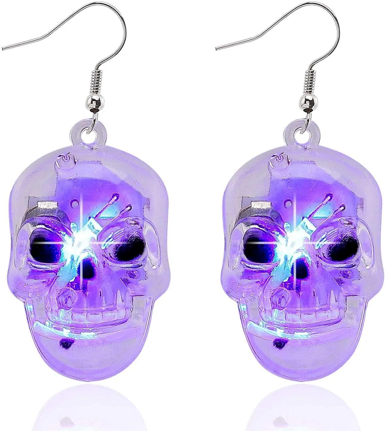 Halloween Light Up Earrings Led Skull Spider Dangle EarringsGrowing Pumpkin Ghost Drop Earrings Cute Holiday Festive Party Earrings Jewelry for Women