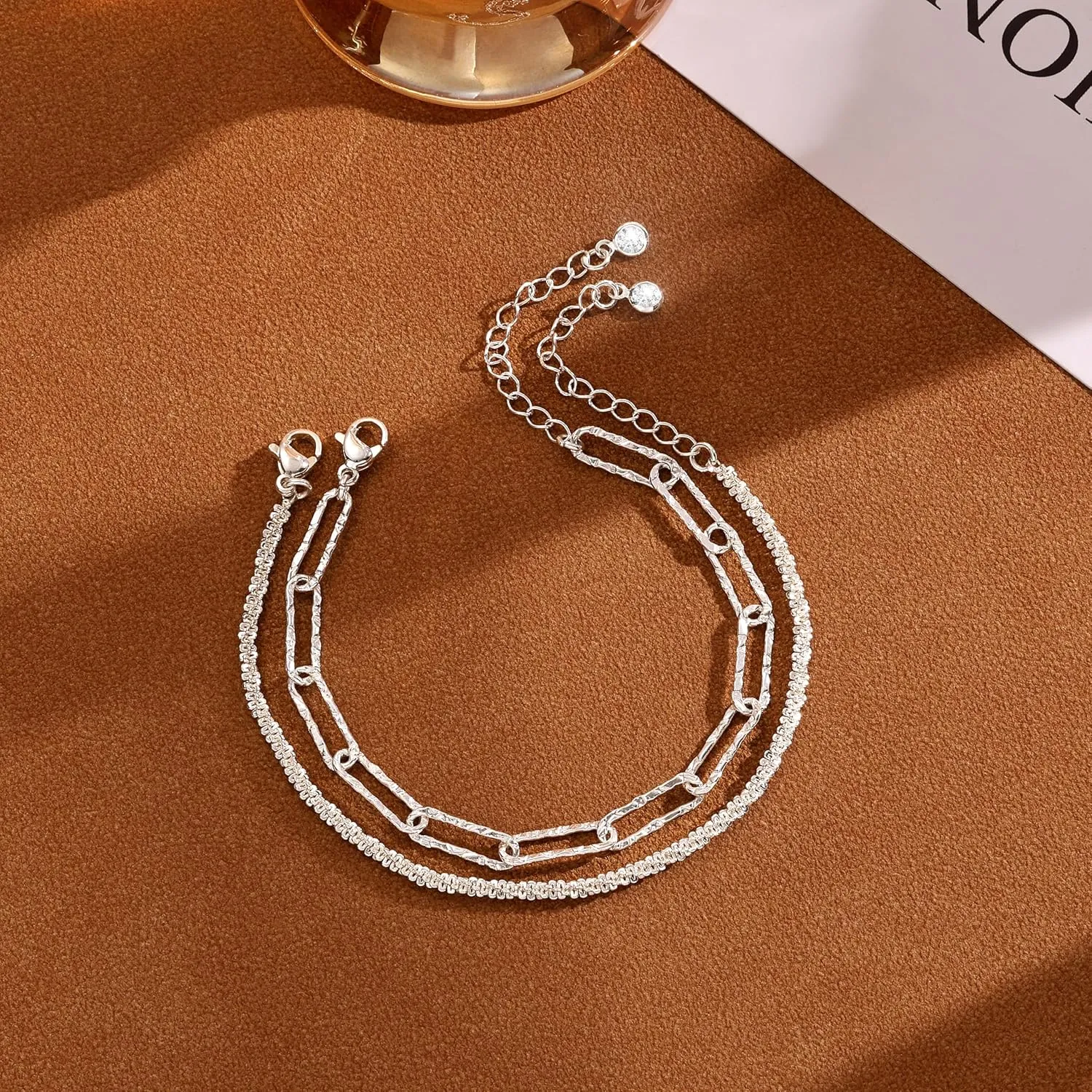 Hand Chain Bracelet Dainty Ring Bracelet Hand Chain for Women Gold Plated Bracelets Trendy Jewelry for Wedding Jewelry Birthday Gifts for Women