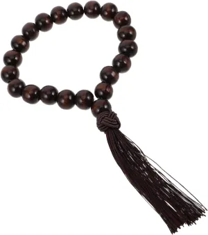 HEALLILY Stall Bead Ornaments Beads Bracelets Bracelet Beaded Monks Bracelet Prayer Meditation Necklace Bracelet Prayer Bracelet Wood Dark Brown