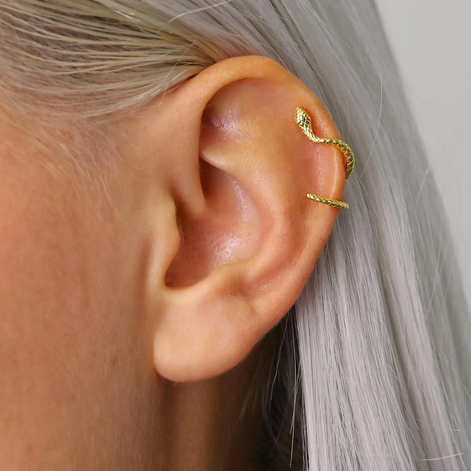 Huggie Earrings for Women-14K Gold/Silver Plated Starfish Butterfly Snake Feather Bee Leaf Dangle Earrings for Women Gold Hoop Earrings