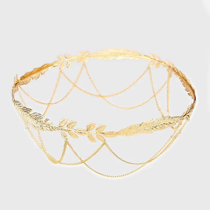 iLLASPARKZ Draped Laurel Head Chain