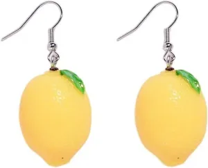 Imitation Cartoon Food Earrings Cute Funny Strawberry Resin Popcorn Chocolate Strawberry Charm Food Snacks Dangle Drop Earrings for Women Gifts