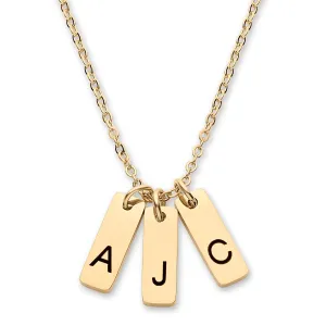 Initial Necklace for Mothers Women Girl 1-5 Pendants Personalized Necklace with Kids Initials, Push Presents for New Mom Custom Multiple Letter Family Jewelry Grandma Grandchildren Mother's Day Gift