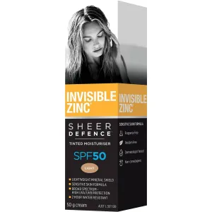 Invisible Zinc Sheer Defence Tinted Moisturiser SPF50 Light