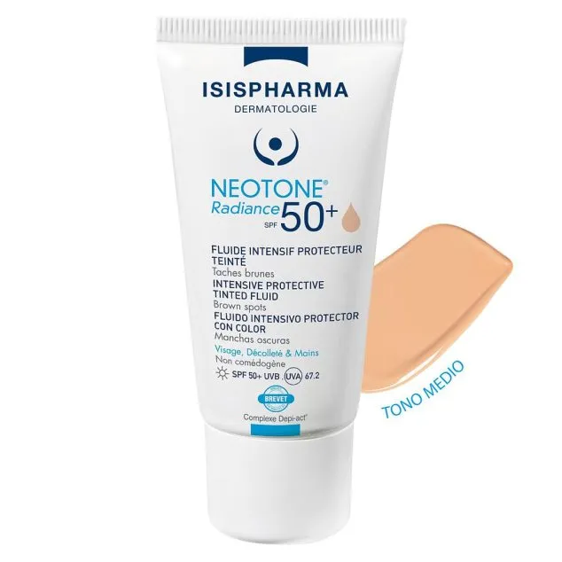 Isispharma Neotone Radiance SPF 50  Fluid Intensive Tinted Medium - 30 ml
