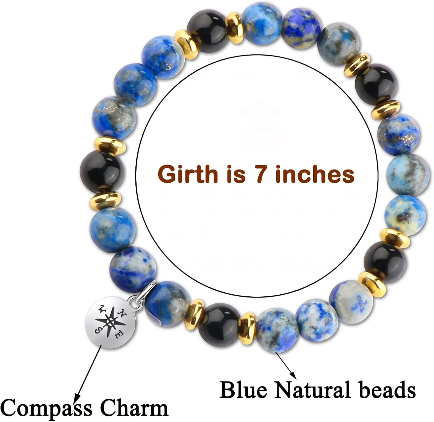JoycuFF Graduation Gifts for Her Him Class of 2025 Graduation Bracelets Inspirational Graduation Compass Bracelet for Women College Graduation Gift for Him Her