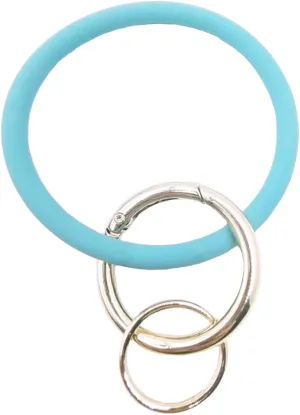 jtkdxqs Bracelet Wristlet Keychain Bangle Chains Circle Silicone Key Ring for Women Car Keyring