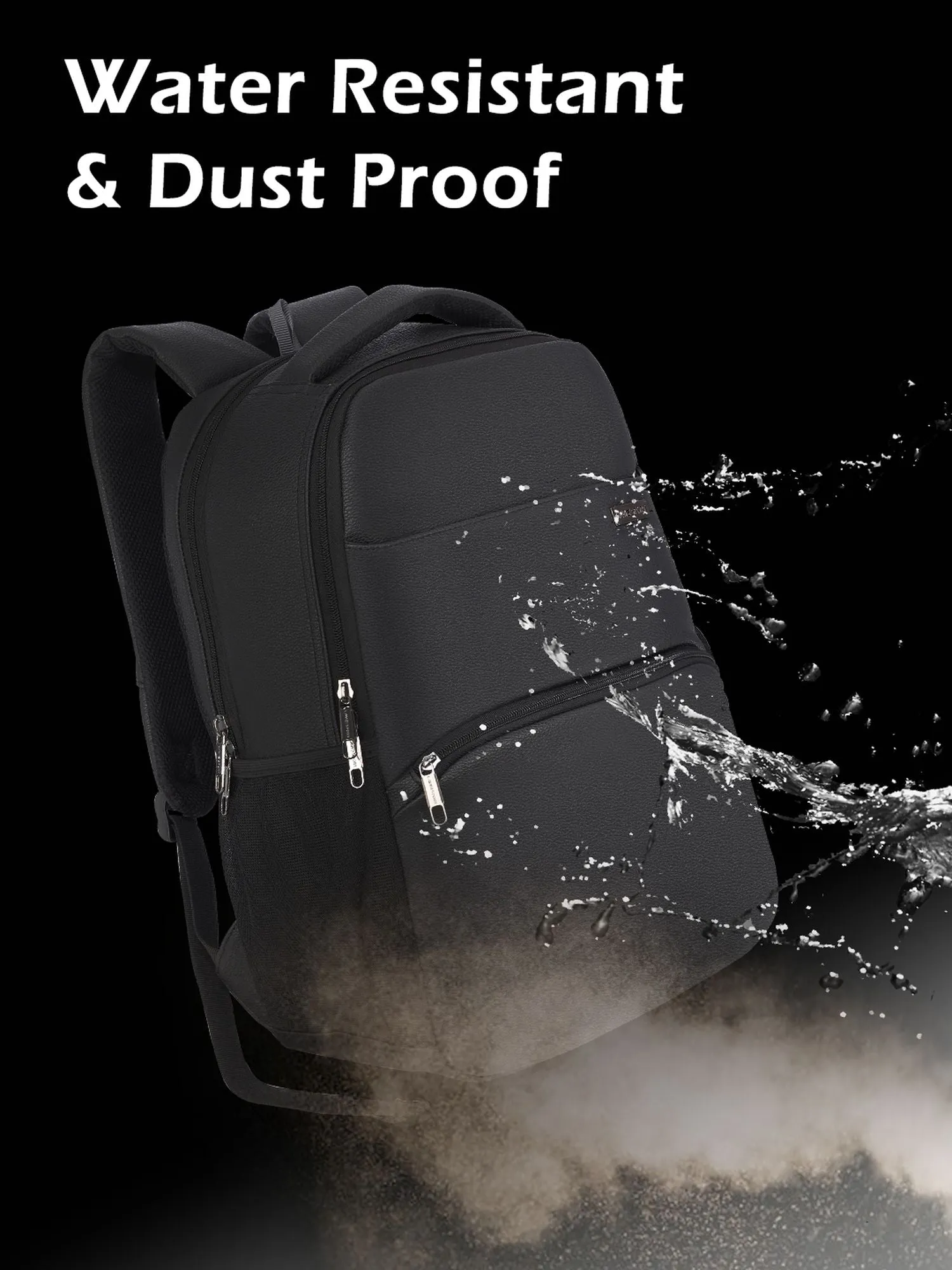 Lavie Sport Mode Gear 30L Laptop Backpack For Men & Women Black