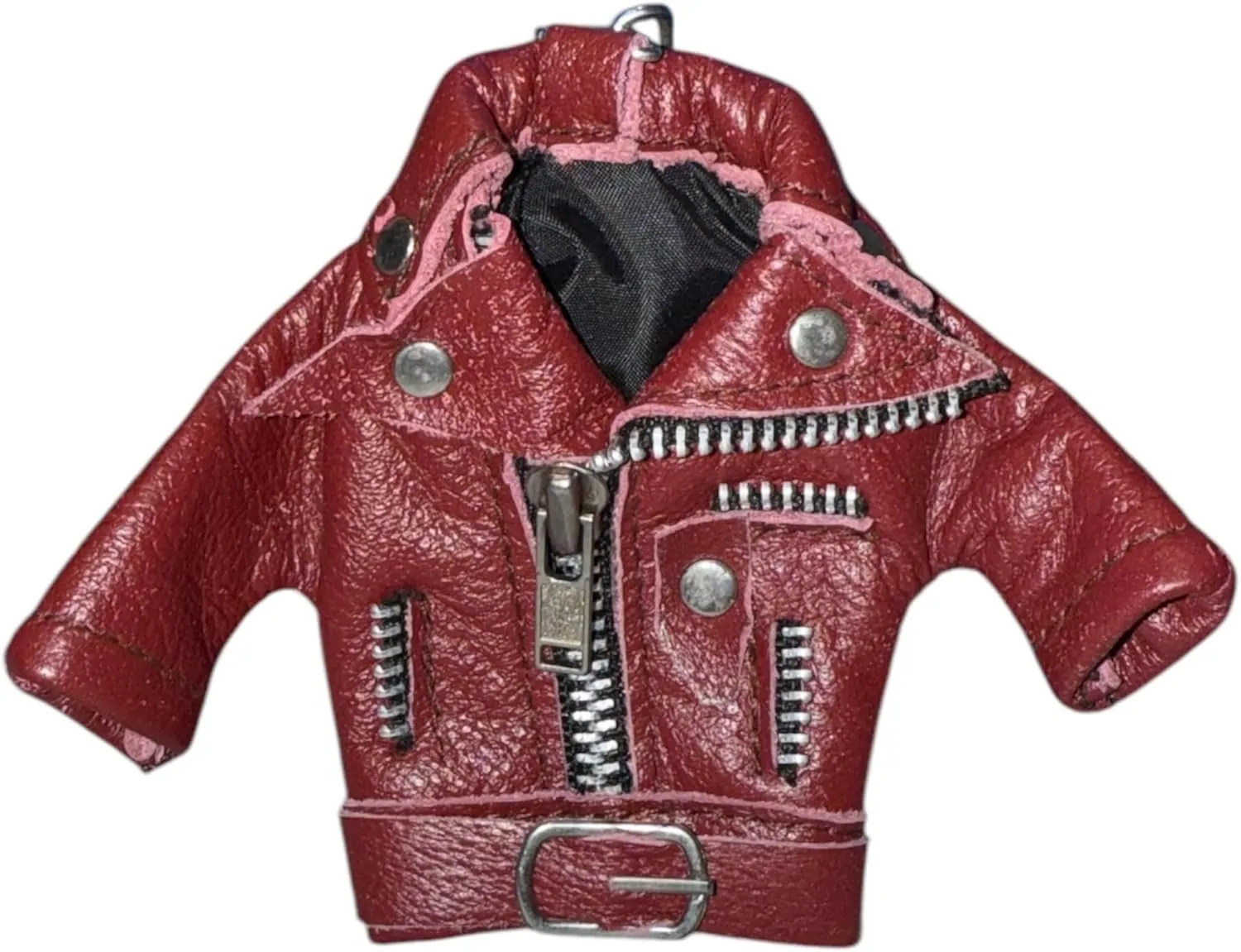 Leather Jacket Keychain Stylish Mini Key Ring for Biker, Motorcycle Riders & Fashion Lovers Gift Men & Women