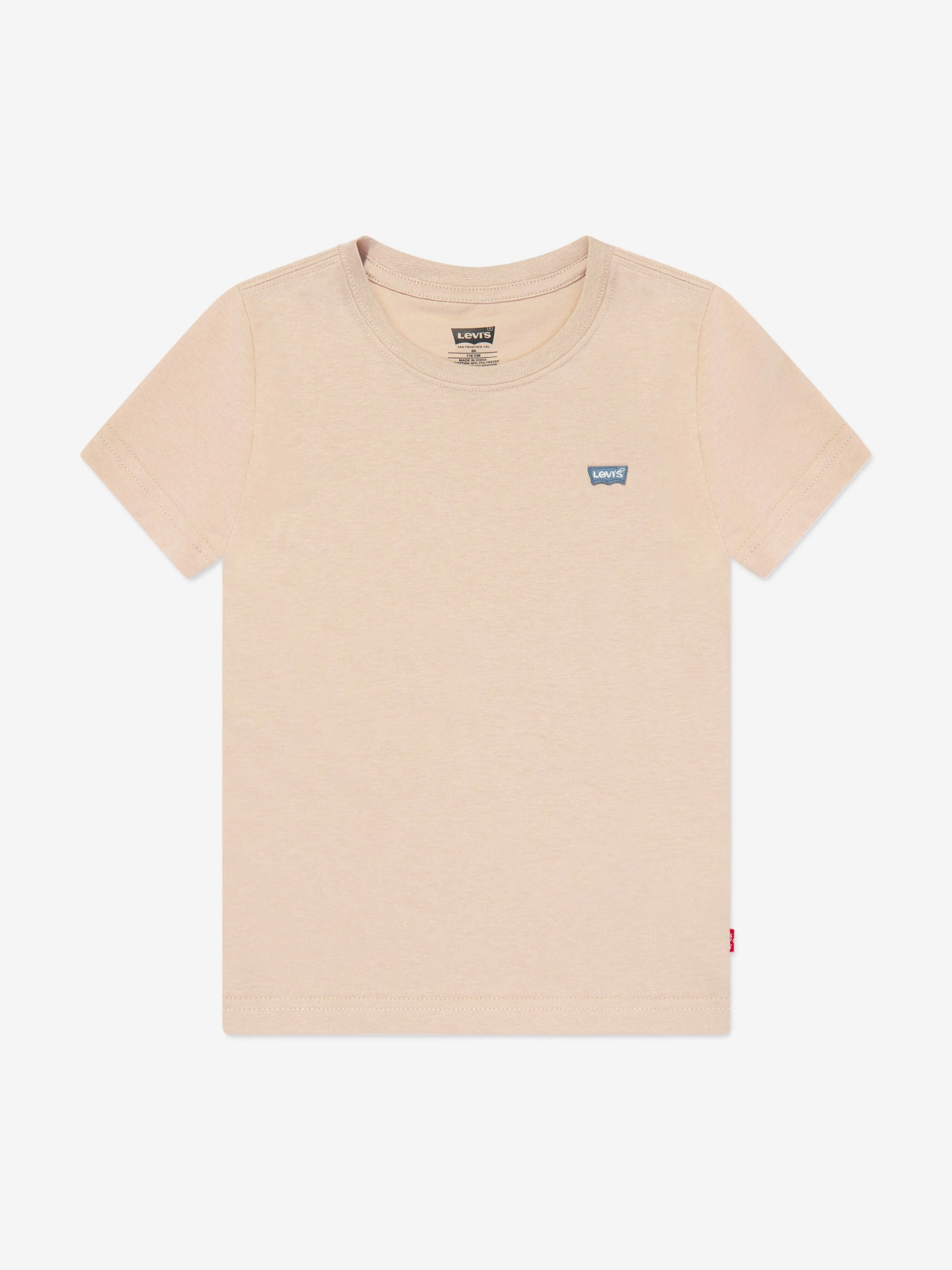 Levi's Boys Batwing Chest Hit T-Shirt in Beige