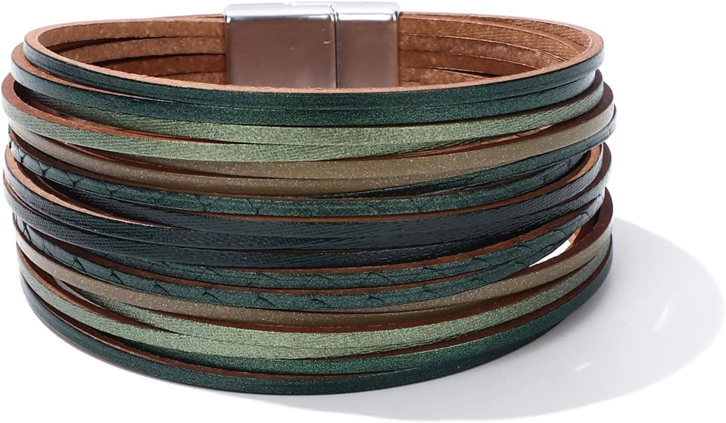 Long tiantian Boho Leather Wrap Bracelets for Women Country Concert Outfits Leather Bracelet Western Dress Accessories for Women Trendy 2025
