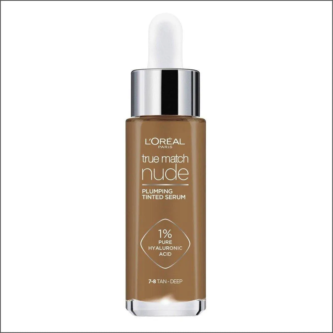 L'Oréal Paris True Match Nude Plumping Tinted Serum 7-8 Tan - Deep