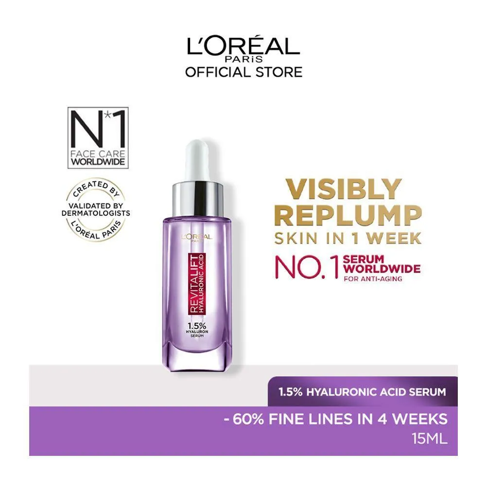 L'Oreal Paris Revitalift Hyaluronic Acid Serum 15ml