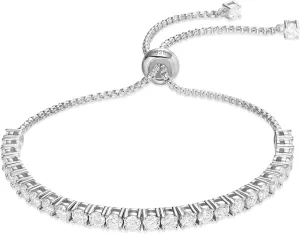 LOVE&LOVE Moissanite Tennis Bracelets for Women,3mm/4mm Adjustable Imitation Diamond Bracelet,18K White Gold Plated 925 Sterling Silver Tennis Bracelets Jewelry Gift for Women Her Birthday Anniversary