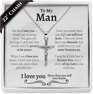 Men's Layering Necklace - Combo with Cuban Chain, Stainless Steel, Durable, Hypoallergenic, Versatile Styles for Modern Gentleman - Fashionable Multi-Length Jewelry for Casual & Formal Wear