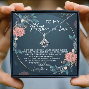 Mother in law Women Necklace Luxury Pendant Round AAA Zircon High Quality Pendant Necklace Mother&#39;s Day Jewelry Birthday Gift