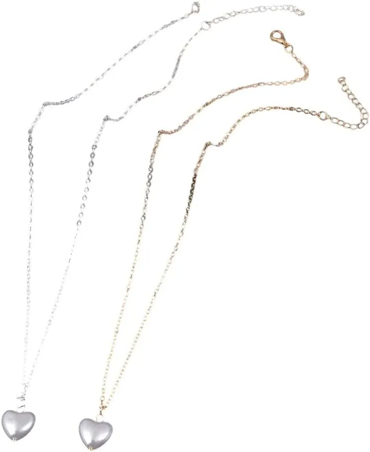 New 2025 Unisex Wu'sbeaded Necklace Love Imitation Pearl Gothic Versatile Short C Decoration Jewelry Luxury With You Accessories Trendy Best For Gift For Women And Men