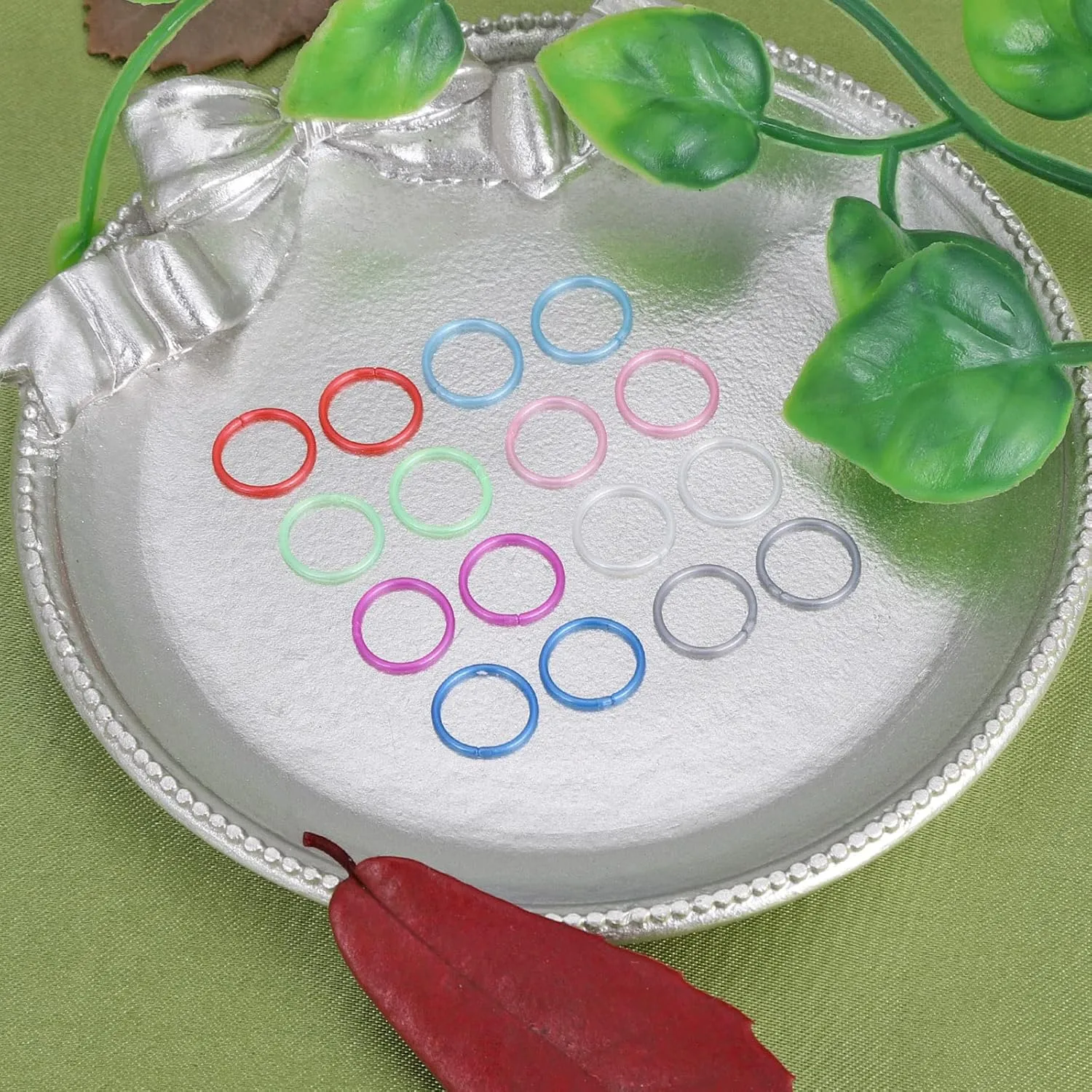 Oyaface 20G Colorful Piercing Retainers Piercingsring Flexible Acrylic Helix Hoop Bioflex Straight L-Shaped Spiral Nose Studs Septum Rings Plastic Nose Pin Ear Studs
