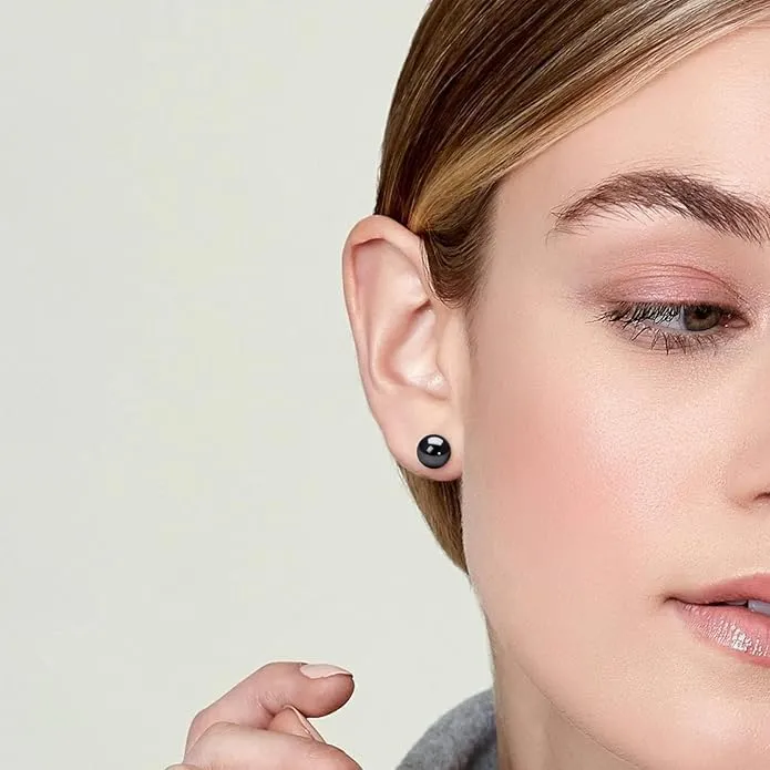 Pearl Earrings for Women Ball Studs Earrings Set Women Faux Pearl Earrings Birthday Valentines Day Bridal Wedding Gifts