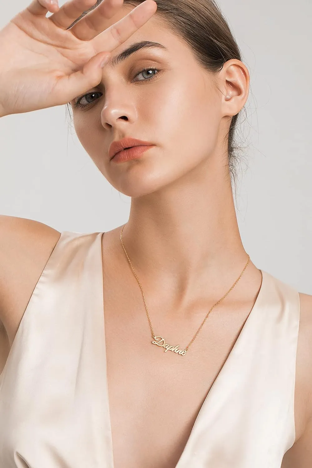 Personalized Name Necklace | Sterling Silver/Stainless Steel | 14 Fonts, 4 Colors, 5 Chains | Tarnish-Free, Handmade Gift for Women: Mom, Daughter, Sister | Ideal for Birthday, Mother's Day,Christmas