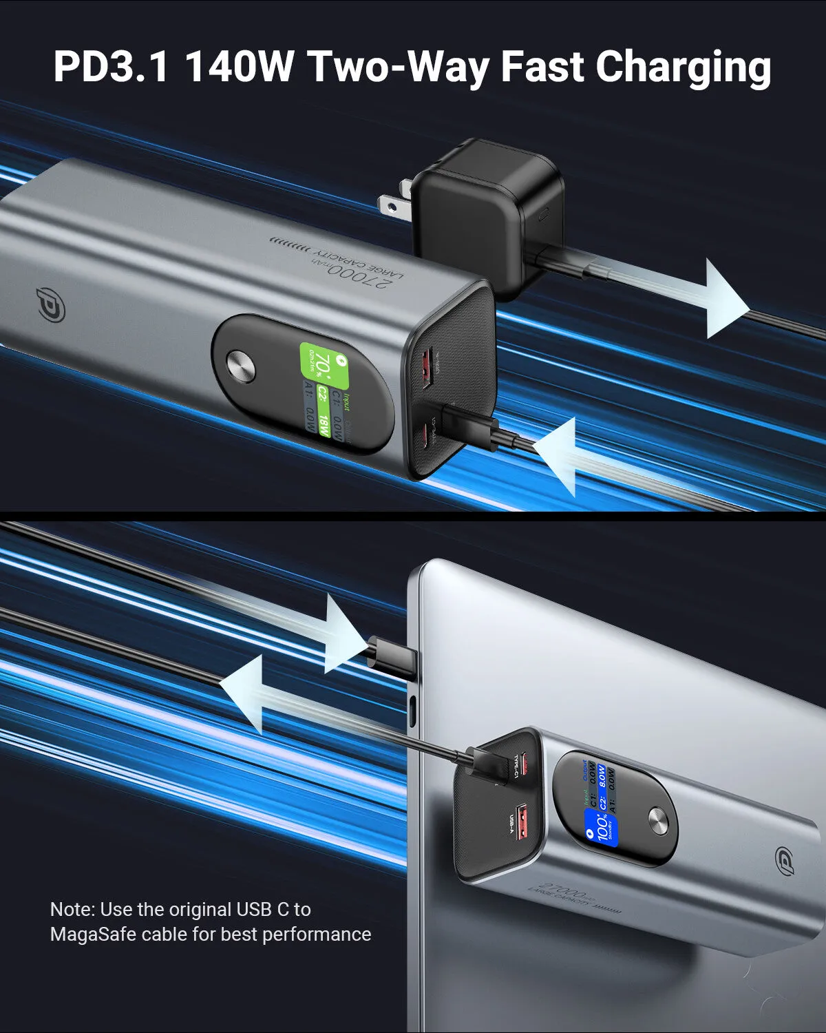 POWERADD Pro 140W Power Bank 27000mAh