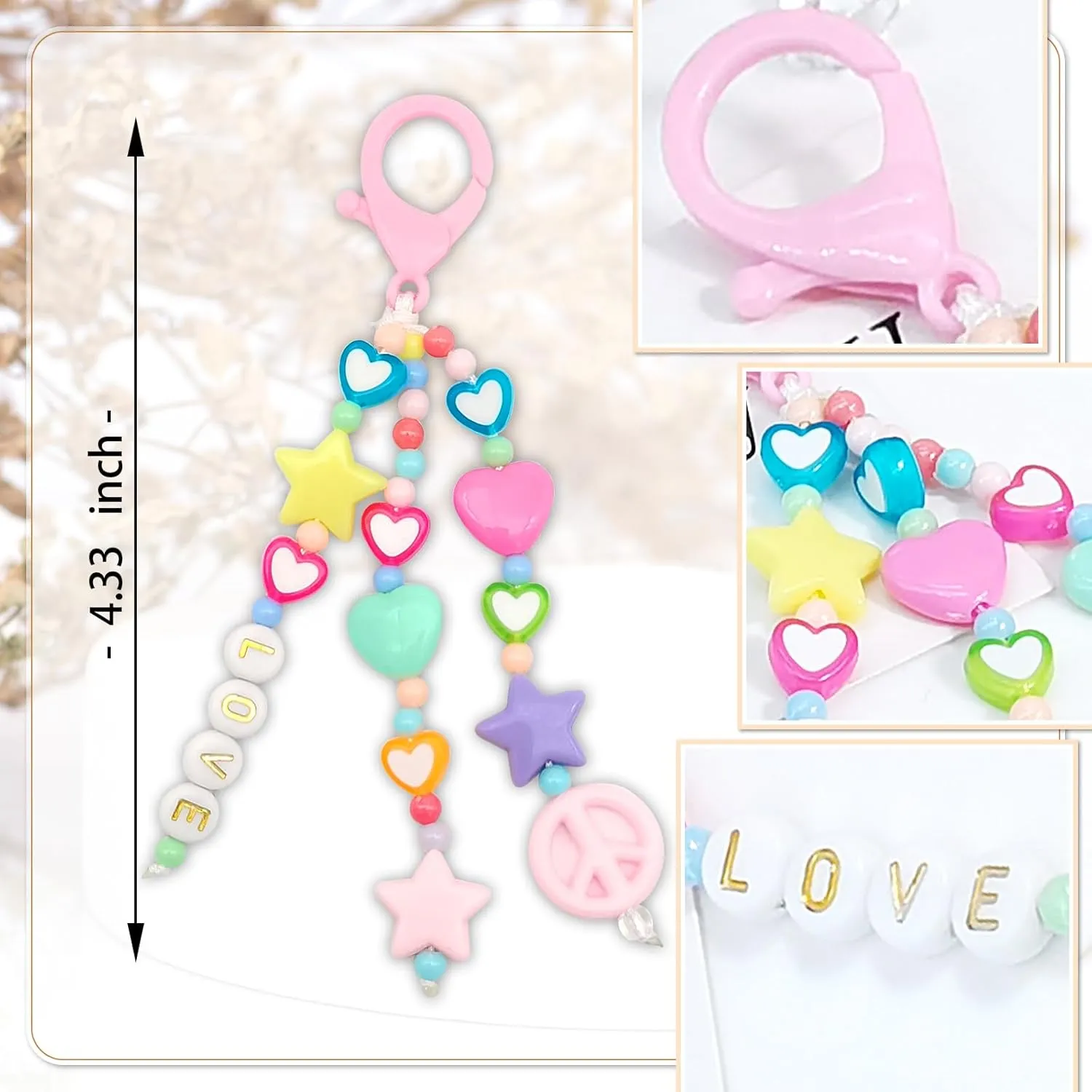 Purse Charms for Handbags, Lightweight Y2K keychains Cute Keychains Charms for Women Bag Purse