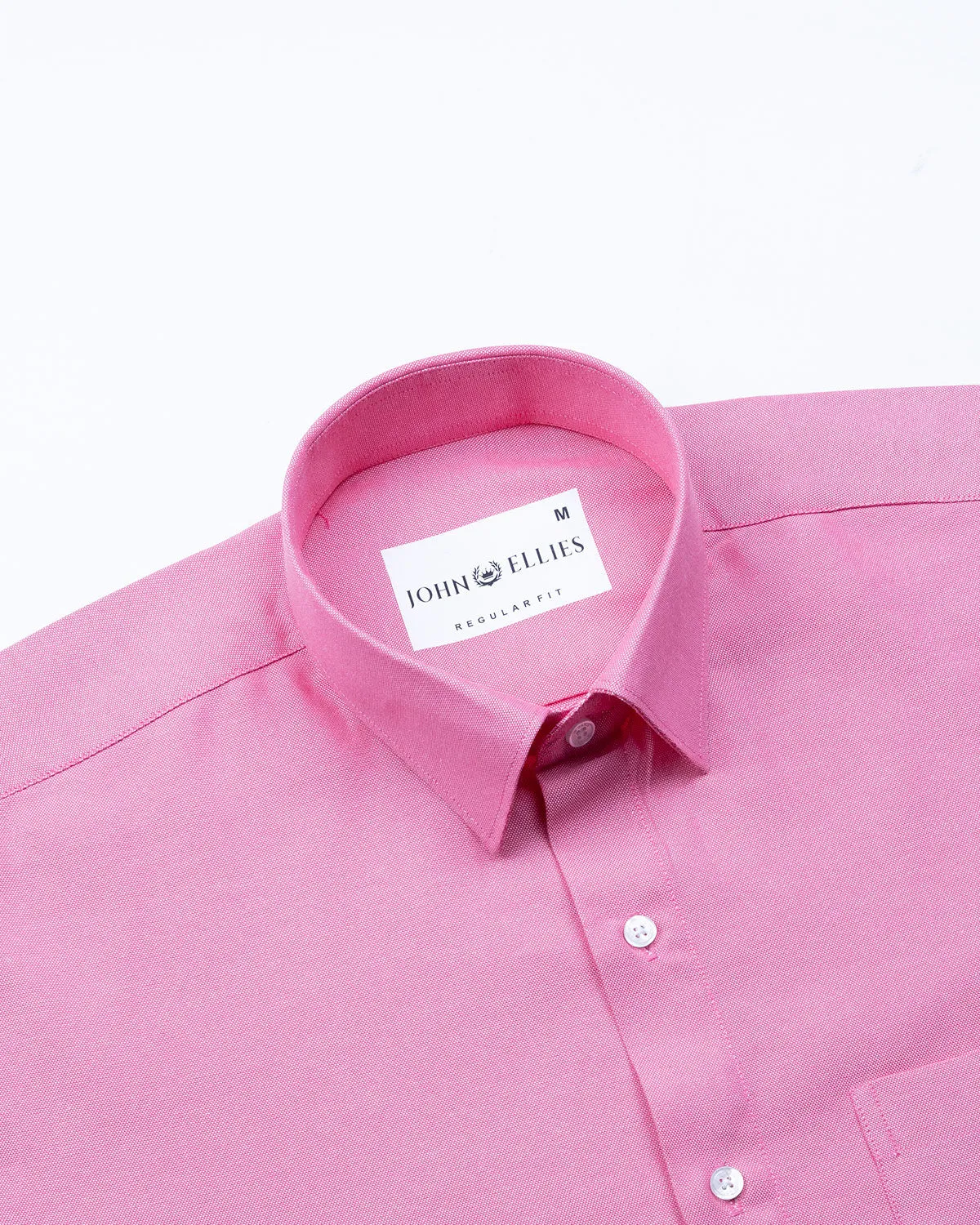 Renato Privilege Heiss Pink Plain Oxford Cotton Shirt
