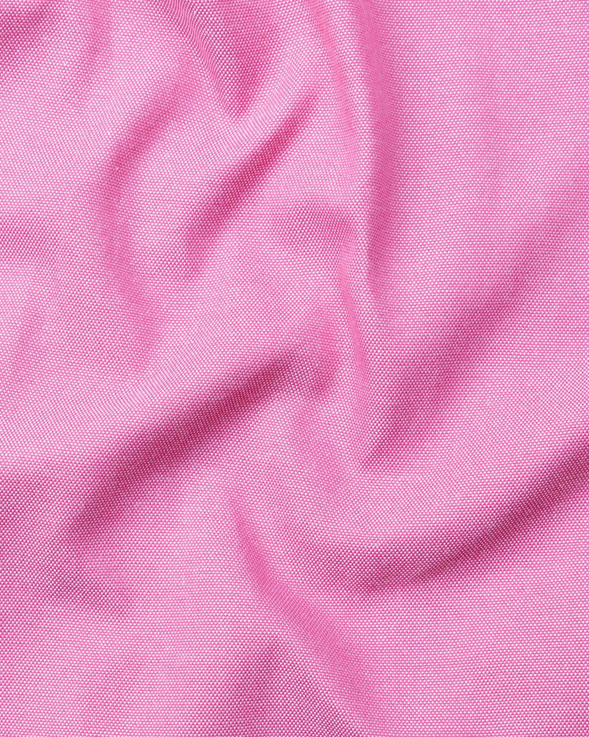 Renato Privilege Heiss Pink Plain Oxford Cotton Shirt