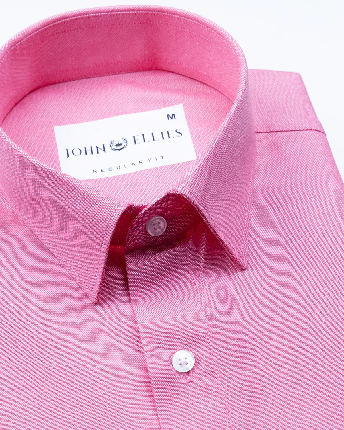 Renato Privilege Heiss Pink Plain Oxford Cotton Shirt