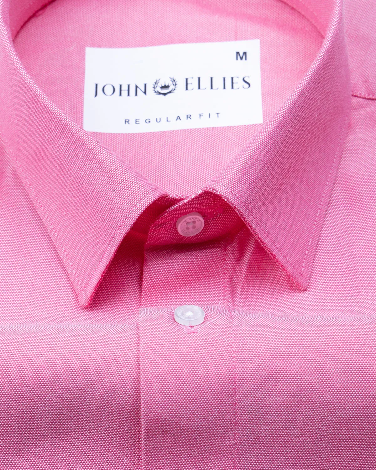 Renato Privilege Heiss Pink Plain Oxford Cotton Shirt